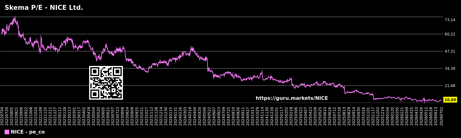 Skema P/E - NICE Ltd.